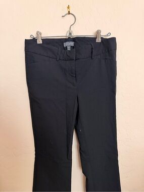 Express Black Mid-Rise Straight Leg Trousers